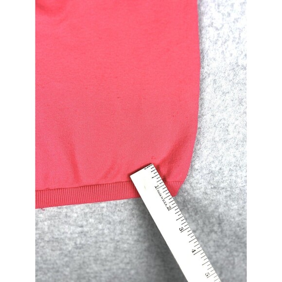 Tommy Hilfiger Pink Prima Cotton V Neck Sweater Womens XS Lightweight Knit - Picture 16 of 16